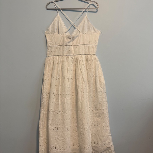 Tommy Hilfiger Women’s Plus Cotton White Lace Midi Dress Size 18 - Picture 3 of 16